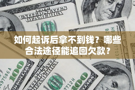 武汉如何起诉后拿不到钱？哪些合法途径能追回欠款？