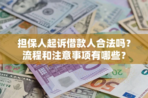 武汉担保人起诉借款人合法吗？流程和注意事项有哪些？