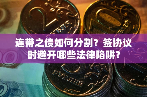 武汉连带之债如何分割？签协议时避开哪些法律陷阱？