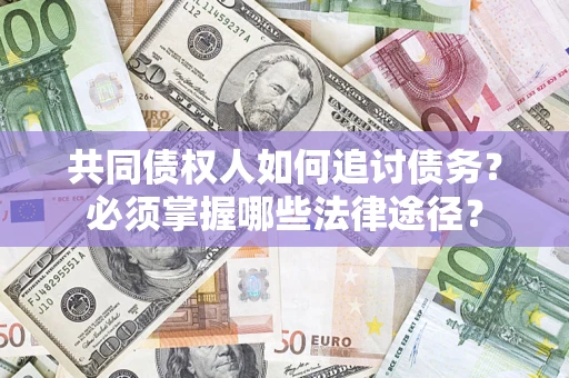 武汉共同债权人如何追讨债务？必须掌握哪些法律途径？