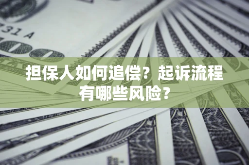 武汉担保人如何追偿？起诉流程有哪些风险？