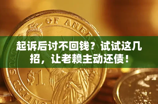 武汉起诉后讨不回钱？试试这几招，让老赖主动还债！