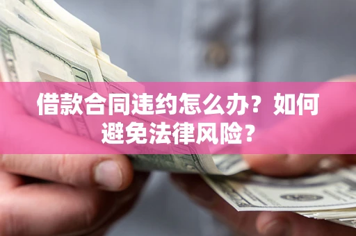 武汉借款合同违约怎么办？如何避免法律风险？