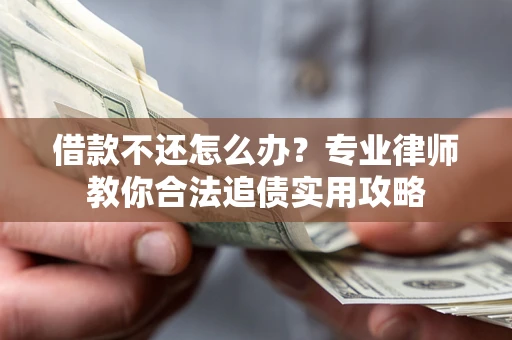 武汉借款不还怎么办？专业律师教你合法追债实用攻略