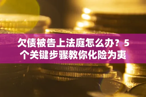 武汉欠债被告上法庭怎么办？5个关键步骤教你化险为夷